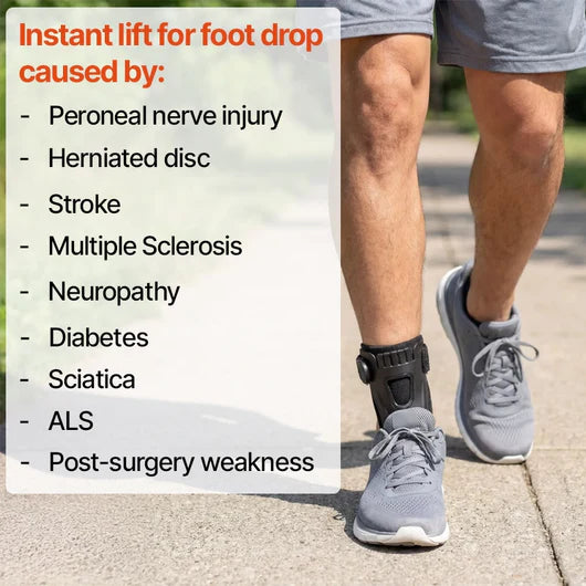 Foot Drop AFO Brace – No More Toe Dragging or Tripping